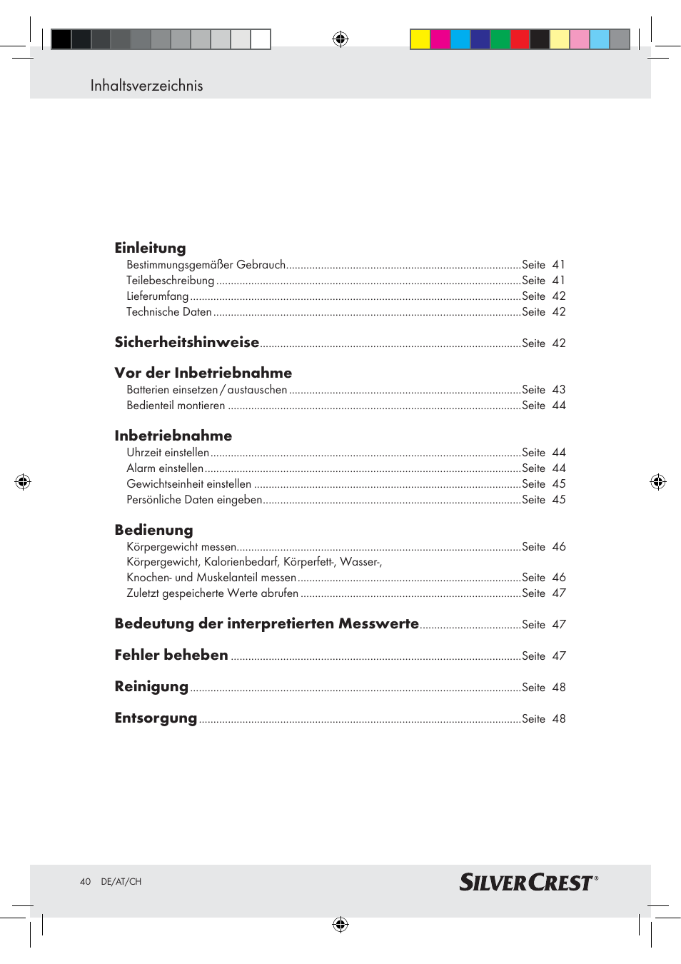 Silvercrest Z28414-TX User Manual | Page 38 / 46