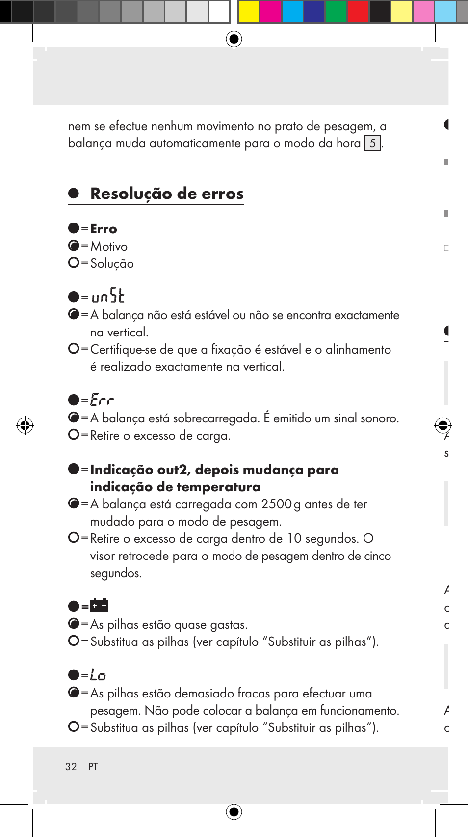 Resolução de erros, Limpeza e conservação, Eliminação | Silvercrest Z31246A Z31246B User Manual | Page 32 / 55