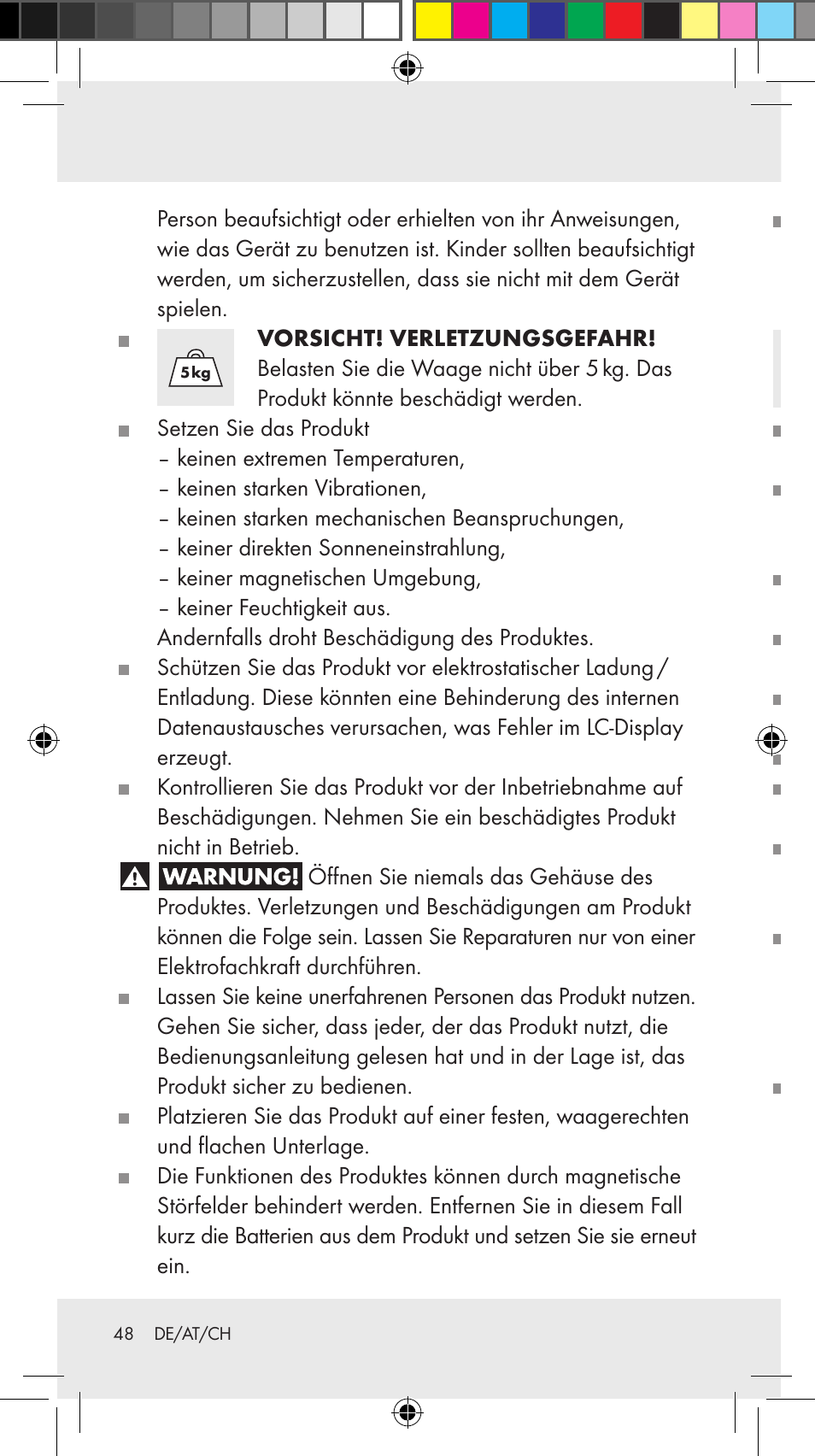 Sicherheitshinweise zu batterien | Silvercrest Z31246A Z31246B User Manual | Page 48 / 55