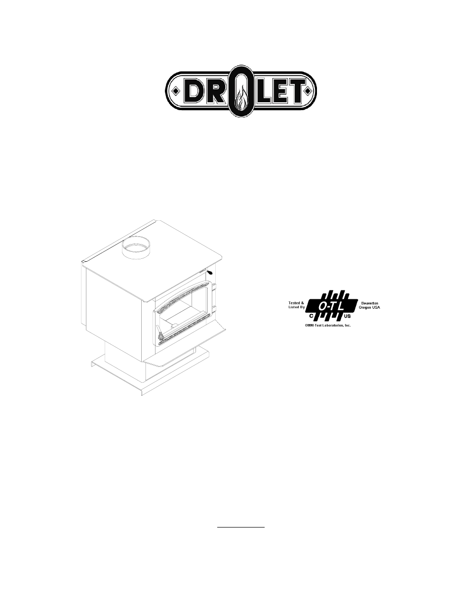 Drolet ULC S627 User Manual | 34 pages
