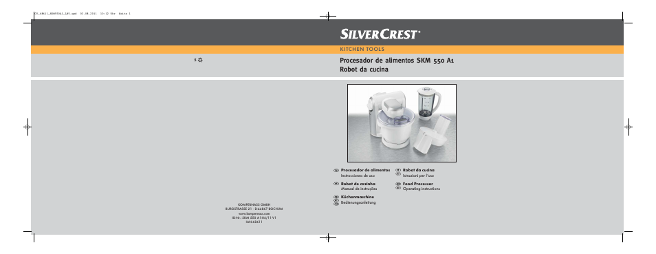 Silvercrest SKM 550 A1 User Manual | 52 pages