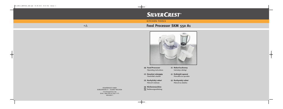 Silvercrest SKM 550 A1 User Manual | 72 pages