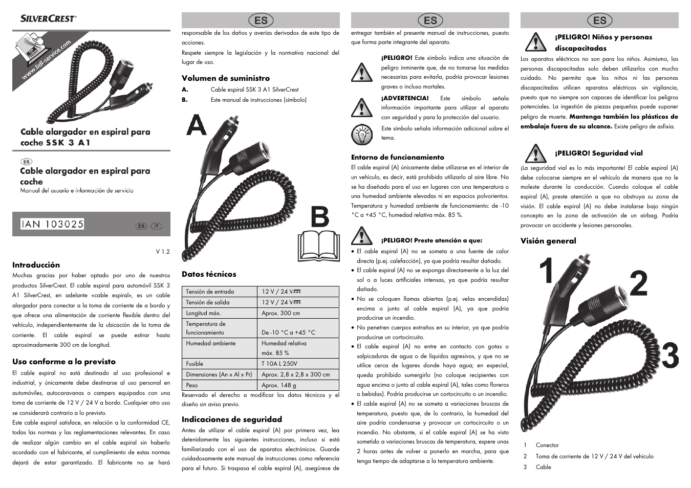 Silvercrest SSK 3 A1 User Manual | 8 pages