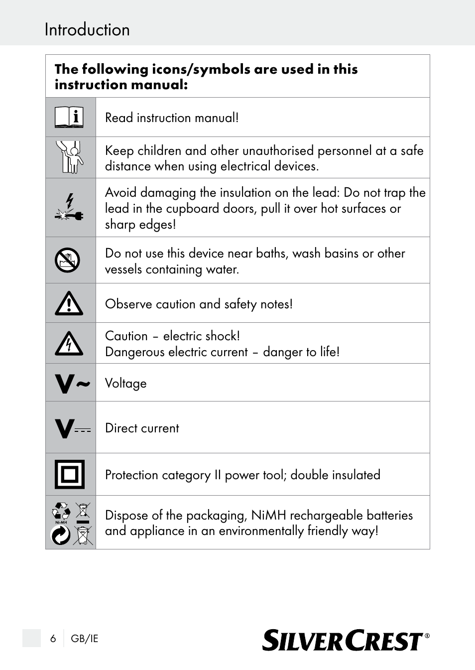 Introduction | Silvercrest SE 32 A1 User Manual | Page 6 / 21