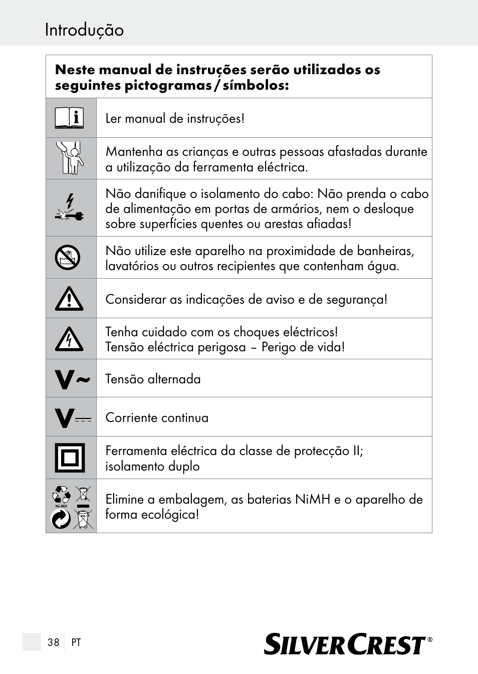 Introdução | Silvercrest SE 32 A1 User Manual | Page 38 / 85