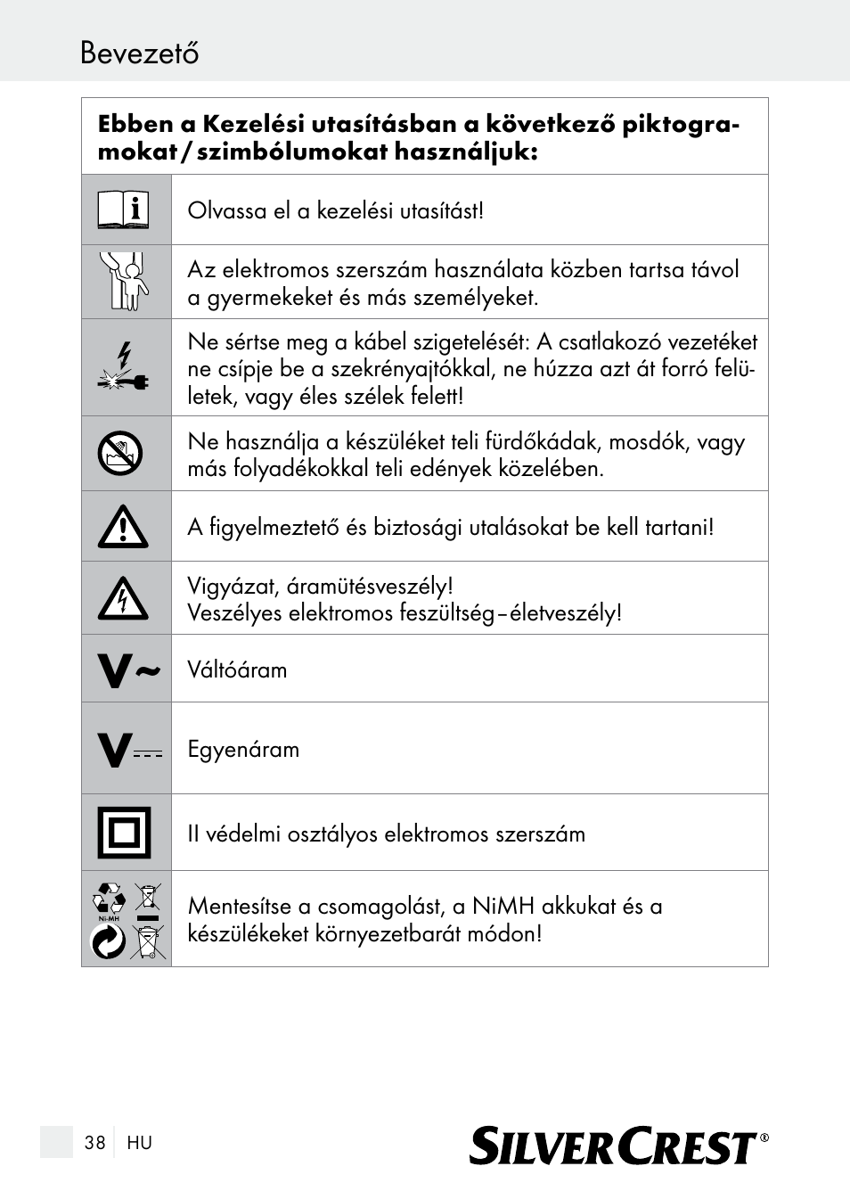 Bevezető | Silvercrest SE 32 A1 User Manual | Page 38 / 103
