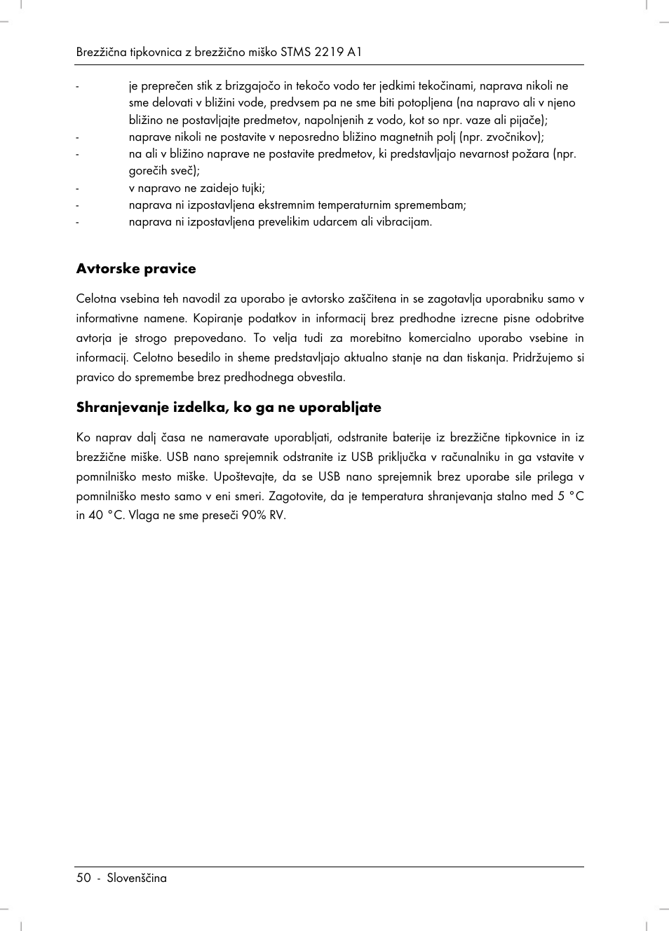 Silvercrest STMS 2219 A1 User Manual | Page 52 / 130