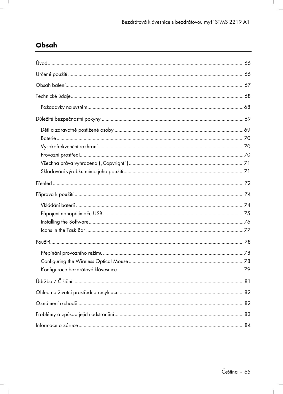 Silvercrest STMS 2219 A1 User Manual | Page 67 / 130