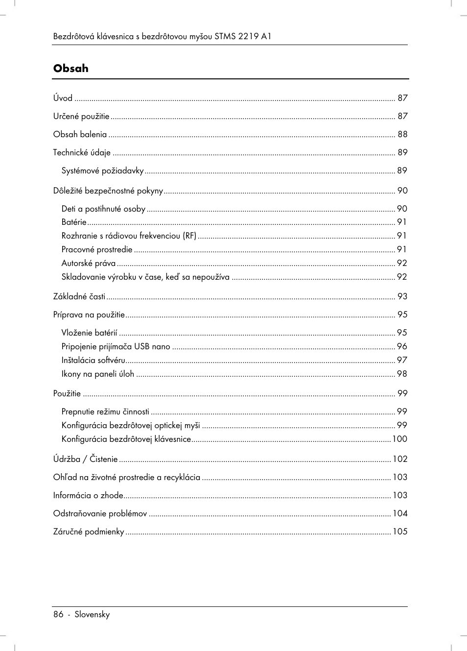 Silvercrest STMS 2219 A1 User Manual | Page 88 / 130
