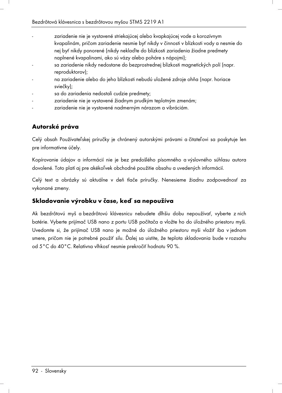 Silvercrest STMS 2219 A1 User Manual | Page 94 / 130