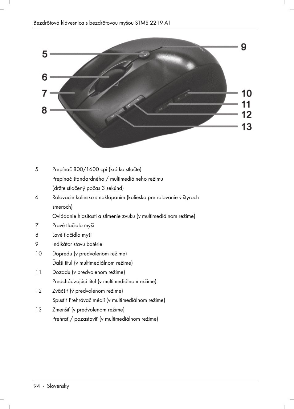 Silvercrest STMS 2219 A1 User Manual | Page 96 / 130