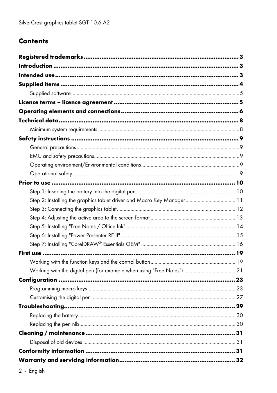 Silvercrest SGT 10.6 A2 User Manual | Page 4 / 198
