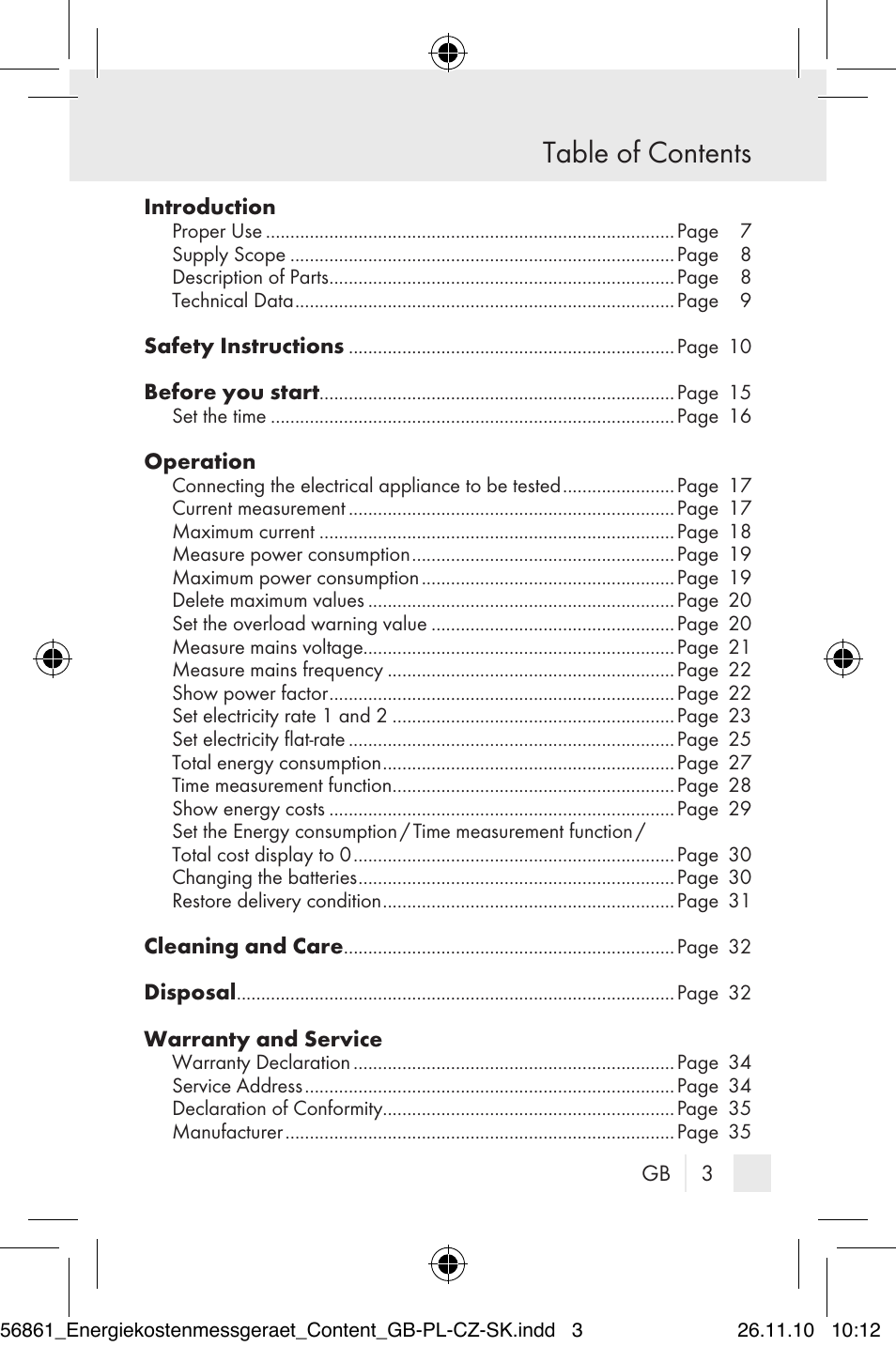 Silvercrest Energy Monitor User Manual | 141 pages