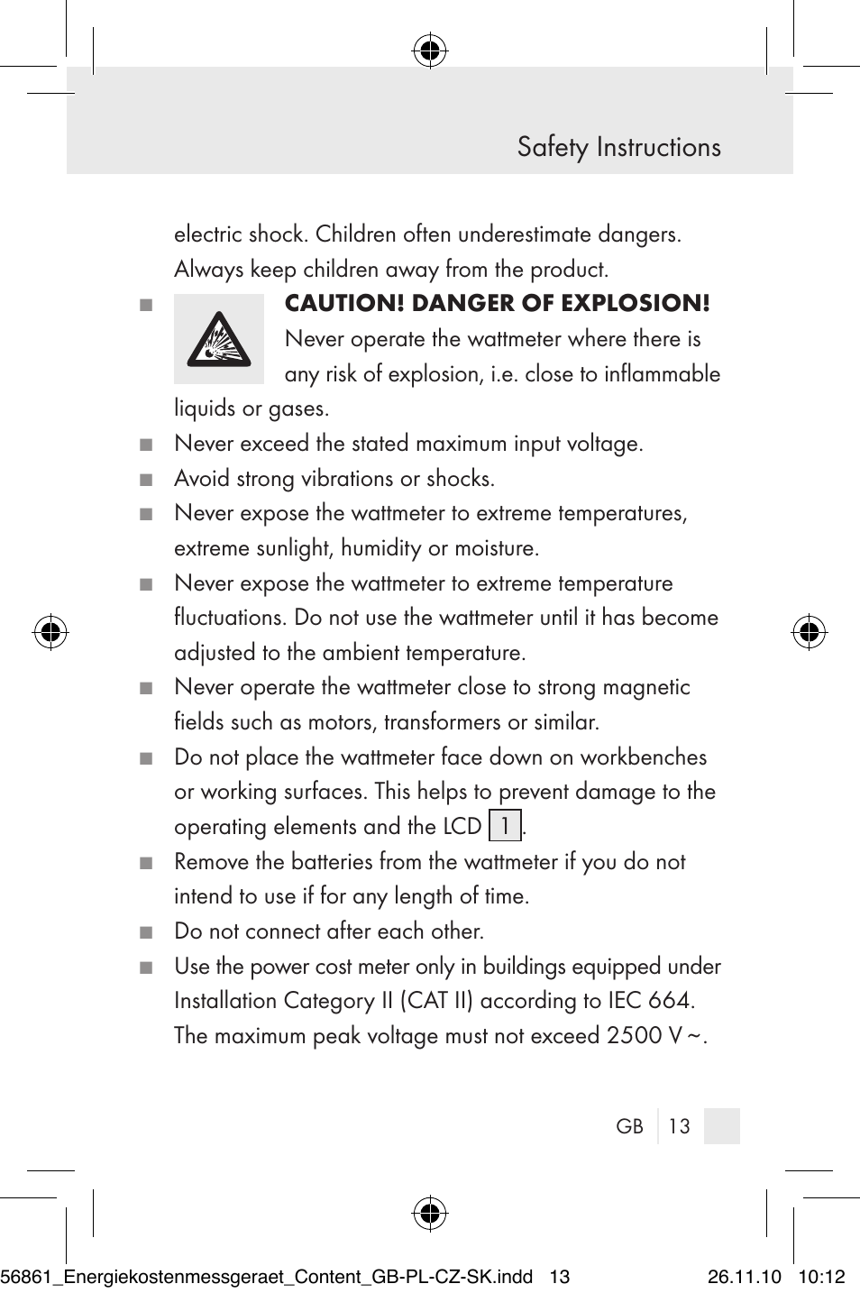 Silvercrest Energy Monitor User Manual | Page 11 / 141