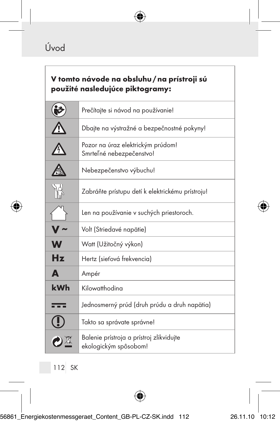 Úvod | Silvercrest Energy Monitor User Manual | Page 110 / 141