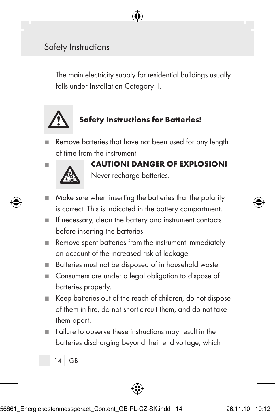 Silvercrest Energy Monitor User Manual | Page 12 / 141