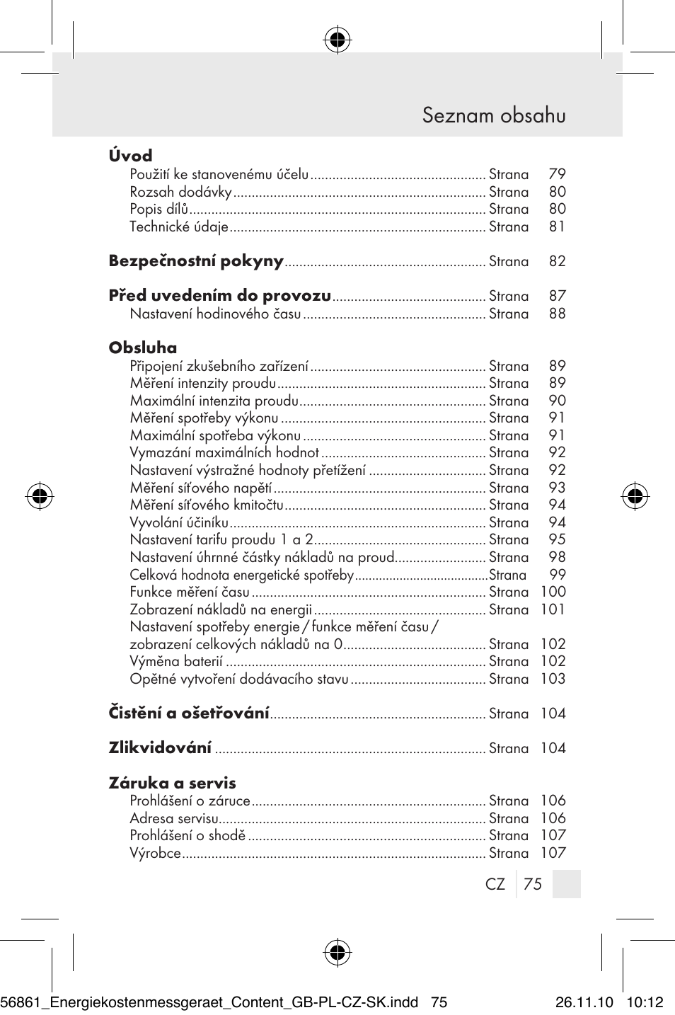 Silvercrest Energy Monitor User Manual | Page 73 / 141