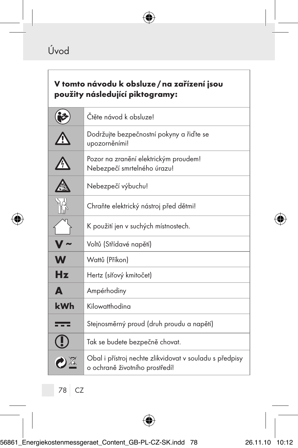 Úvod | Silvercrest Energy Monitor User Manual | Page 76 / 141