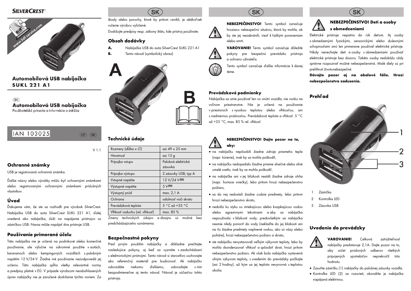 Silvercrest SUKL 221 A1 User Manual | Page 5 / 8