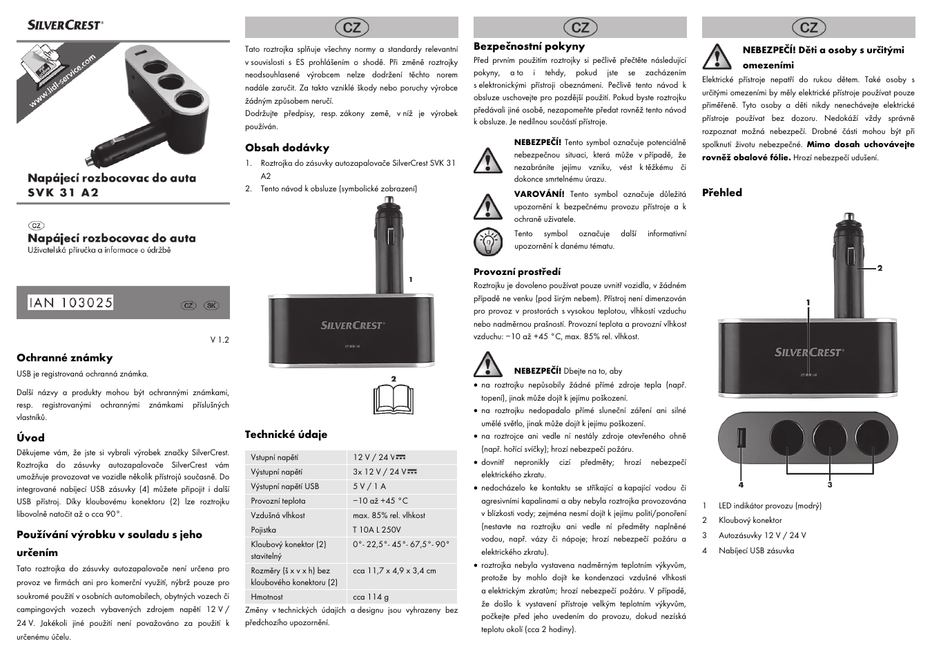 Silvercrest SVK 31 A2 User Manual | Page 3 / 8