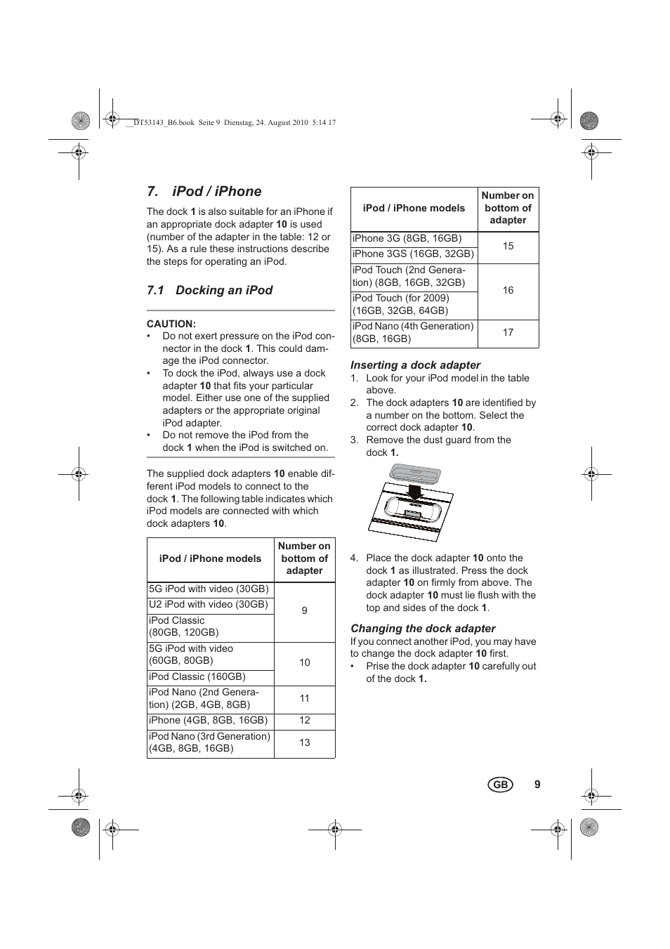 Ipod / iphone | Silvercrest SST 50 A1 User Manual | Page 11 / 18