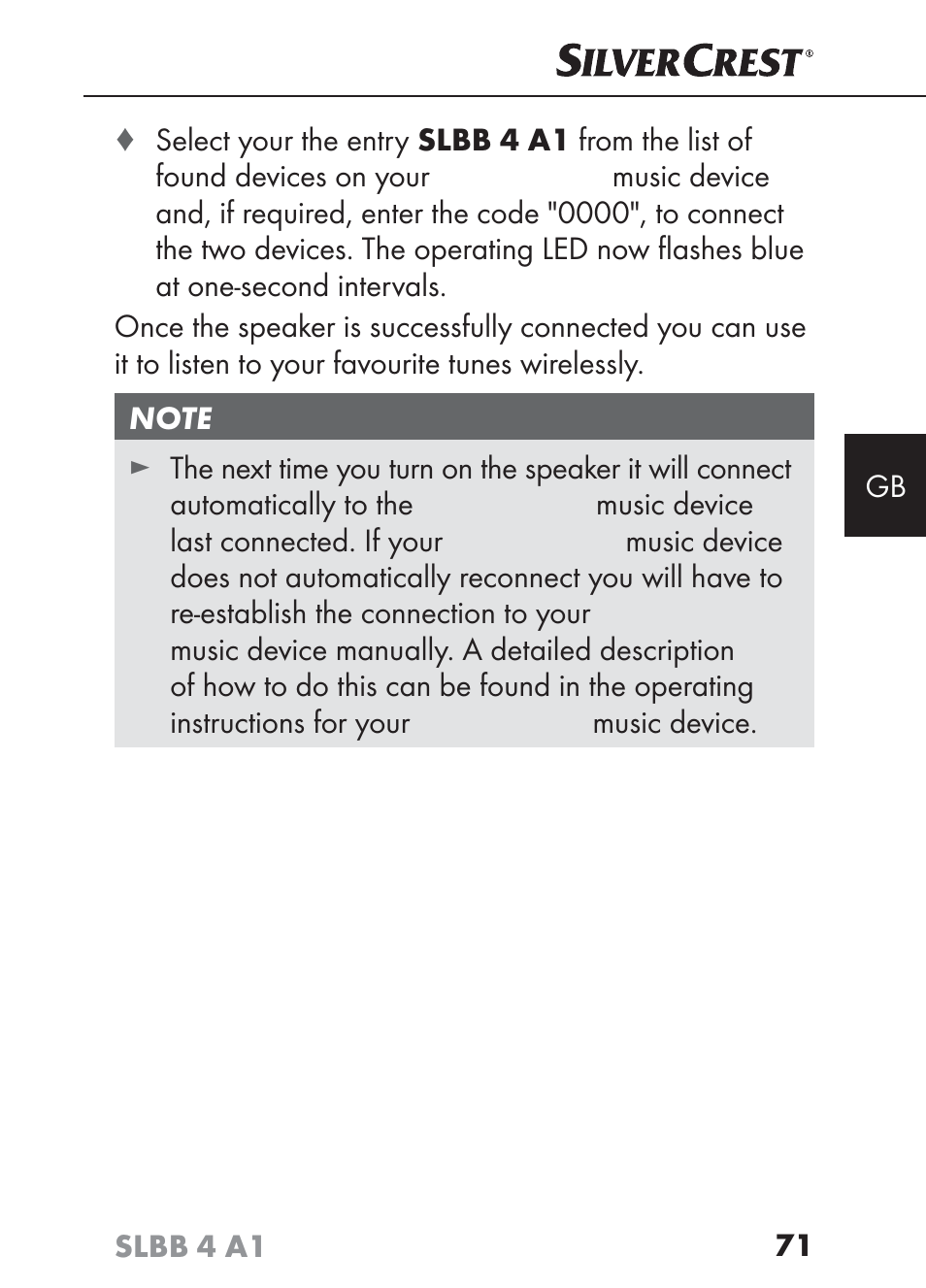 Silvercrest SLBB 4 A1 User Manual | Page 74 / 84
