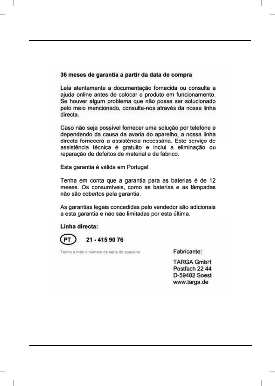 Informação relativa à garantia | Silvercrest SWE 100 A1 User Manual | Page 78 / 104