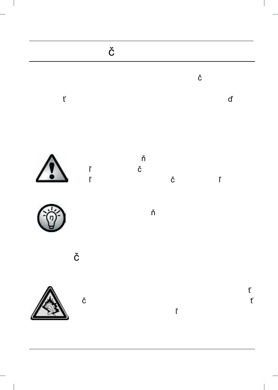 Dôležité bezpe čnostné pokyny, Nebezpe čenstvo vyplývajúce z rušenia zvukom | Silvercrest SWE 100 A1 User Manual | Page 57 / 155