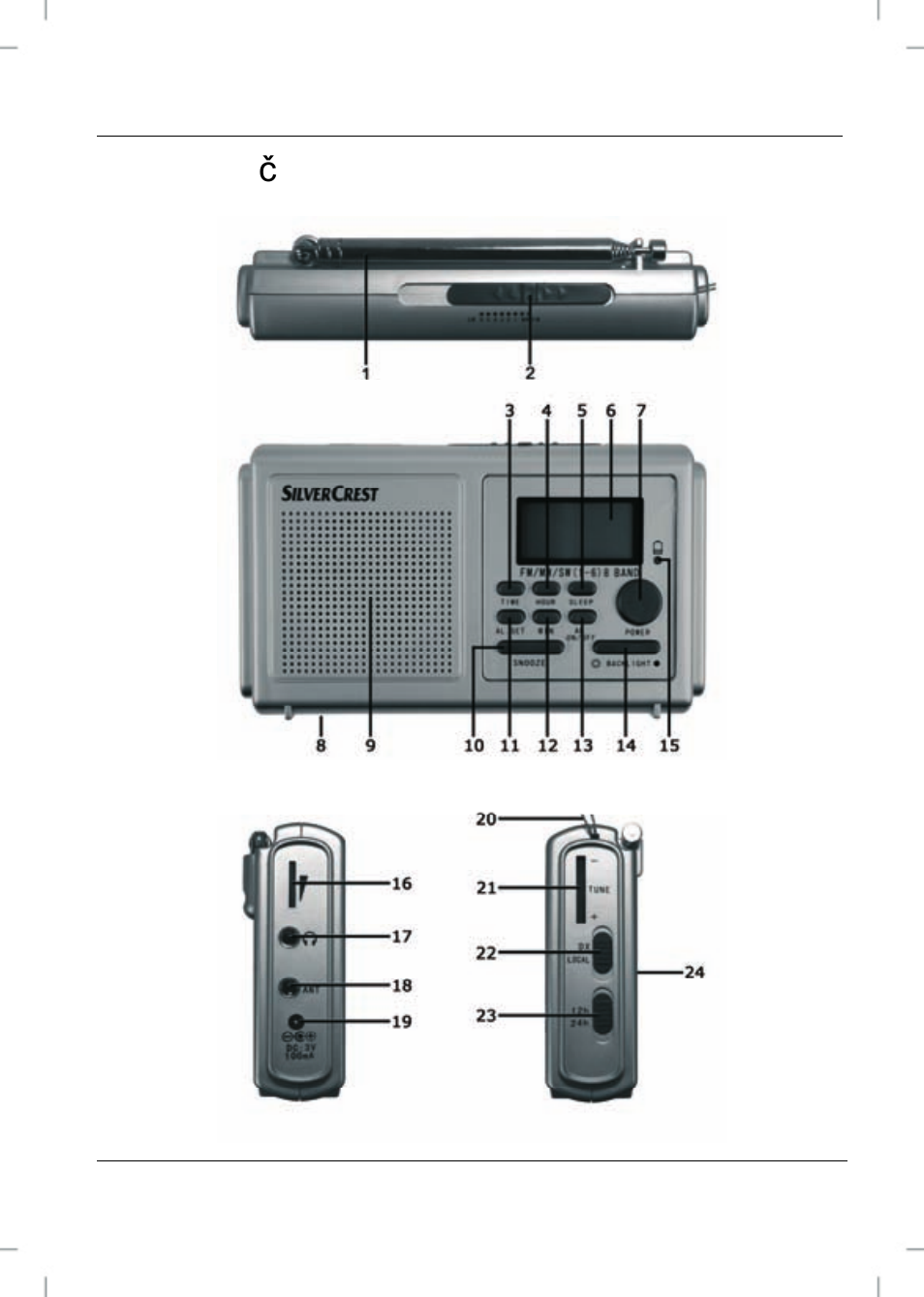 Základné časti | Silvercrest SWE 100 A1 User Manual | Page 61 / 155