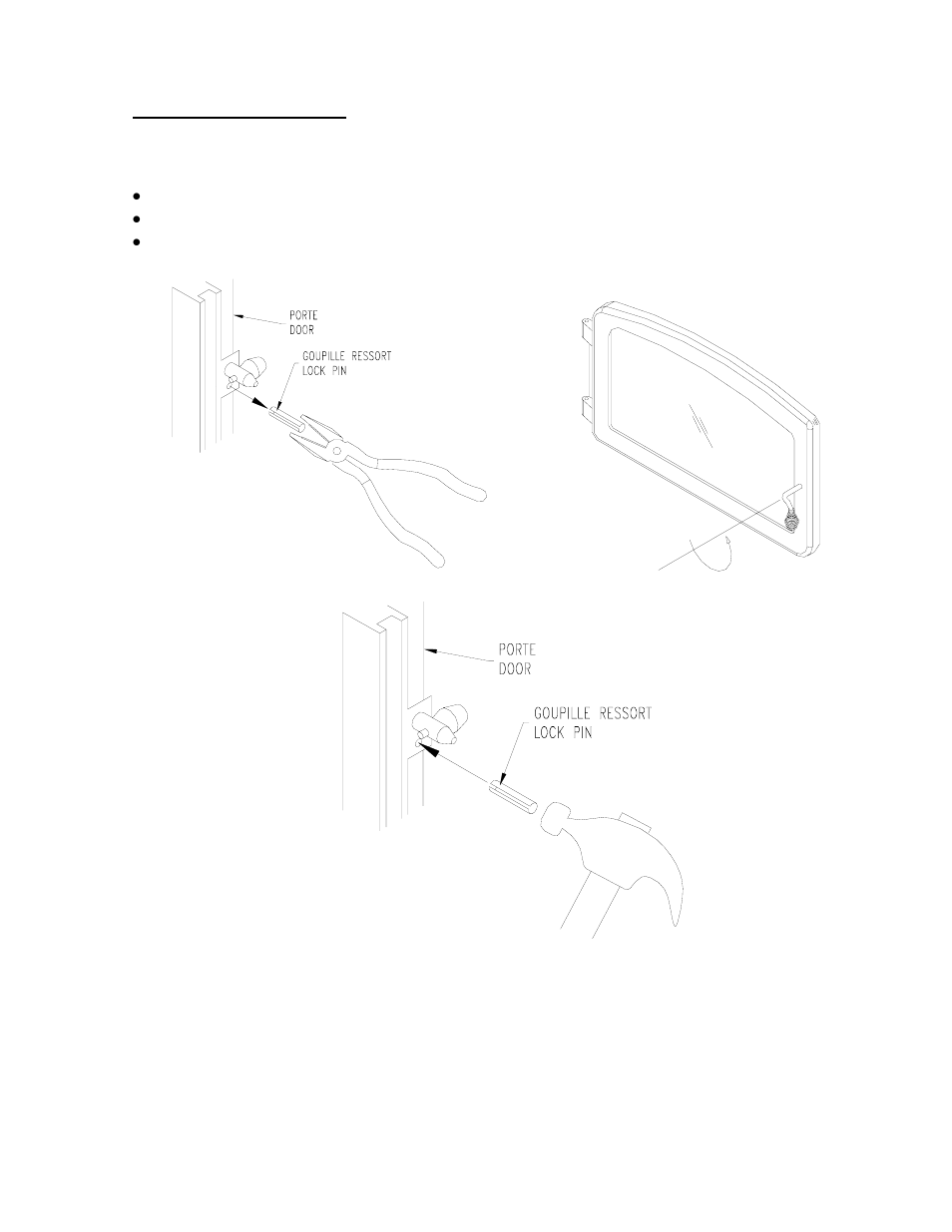 Door adjustment | Drolet HT1200 User Manual | Page 10 / 28