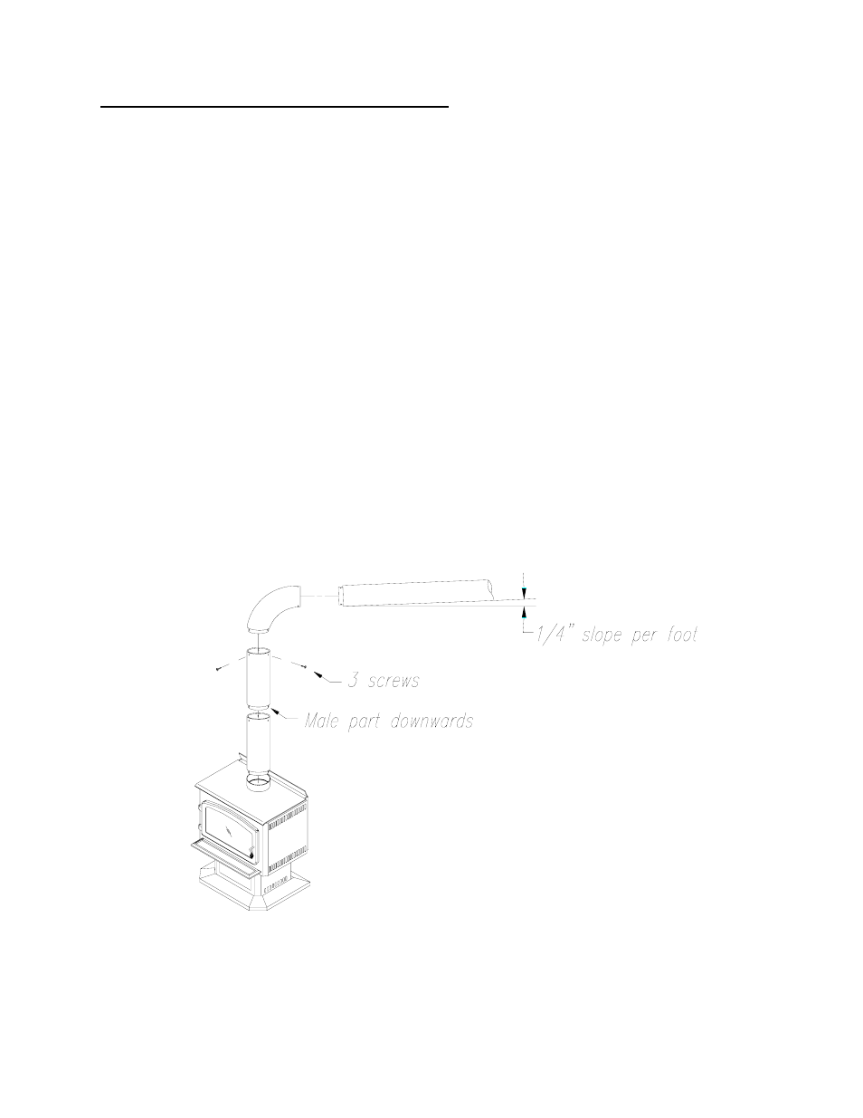 Chimney connector (stove pipe) | Drolet HT1200 User Manual | Page 17 / 28