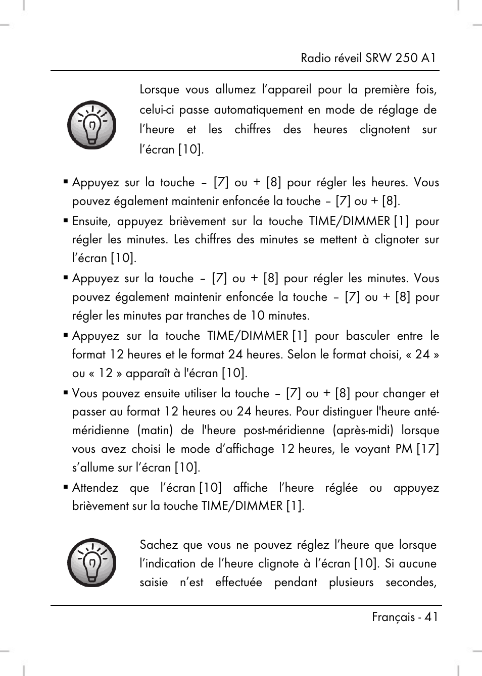 Silvercrest SRW 250 A1 User Manual | Page 43 / 134