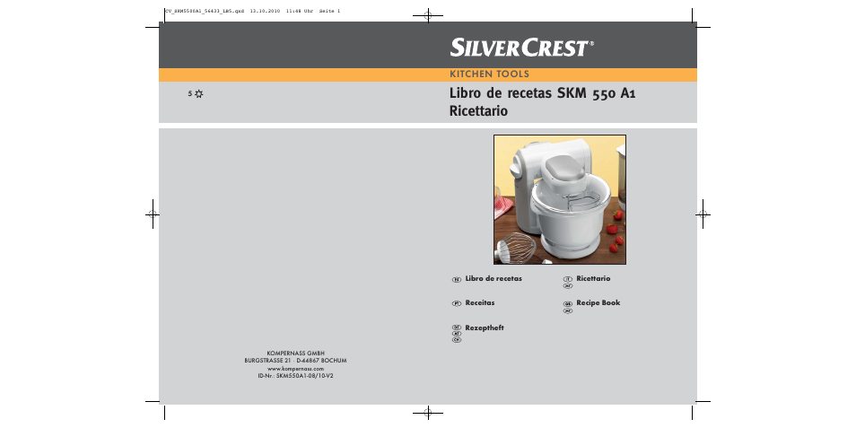 Silvercrest SKM 550 A1 User Manual | 60 pages