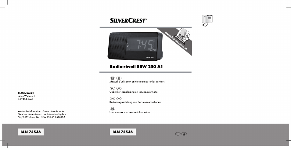 Silvercrest SRW 250 A1 User Manual | 108 pages