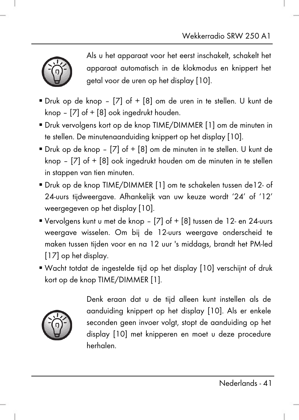 Silvercrest SRW 250 A1 User Manual | Page 43 / 108