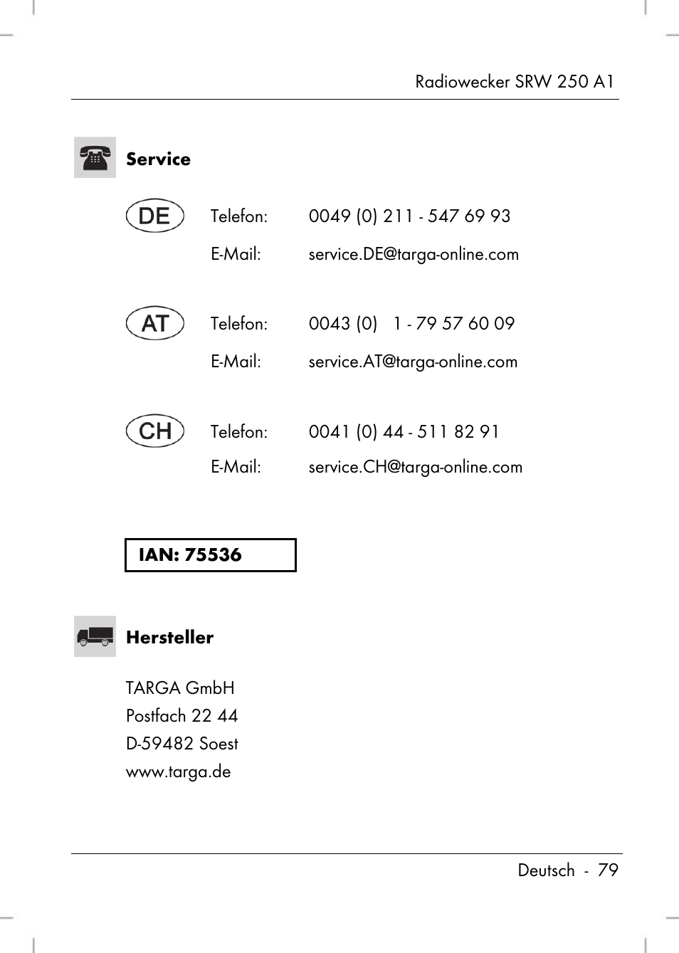 Silvercrest SRW 250 A1 User Manual | Page 81 / 108