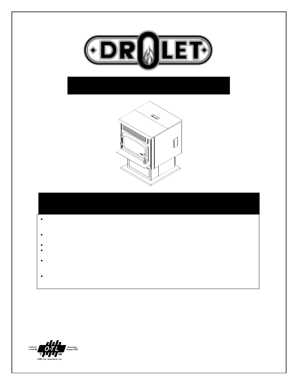 Drolet ECO-45 User Manual | 29 pages