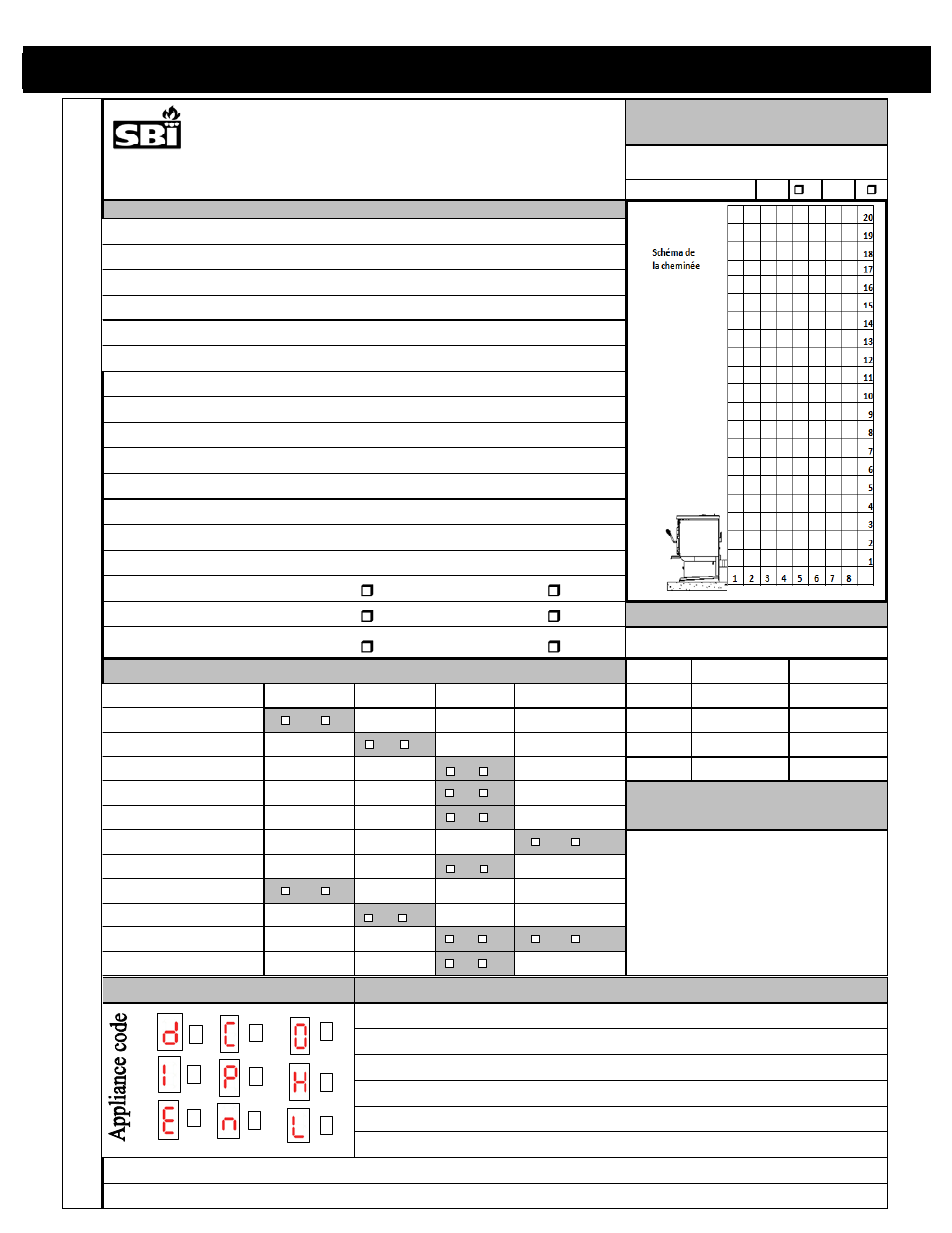 Appendix b, Inspec t io n and rep a ir f o rm | Drolet ECO-45 User Manual | Page 28 / 29