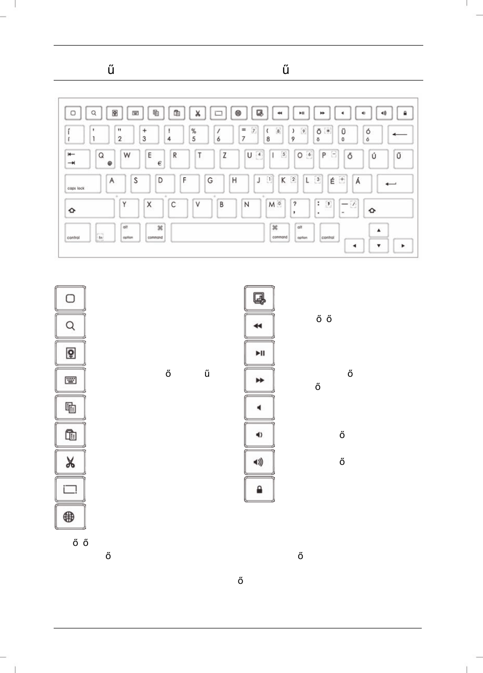 A billenty űzetkiosztás és a gyorsbillentyűk | Silvercrest SBiT 82 A1 User Manual | Page 43 / 48