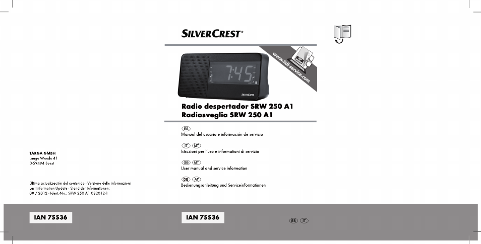 Silvercrest SRW 250 A1 User Manual | 108 pages