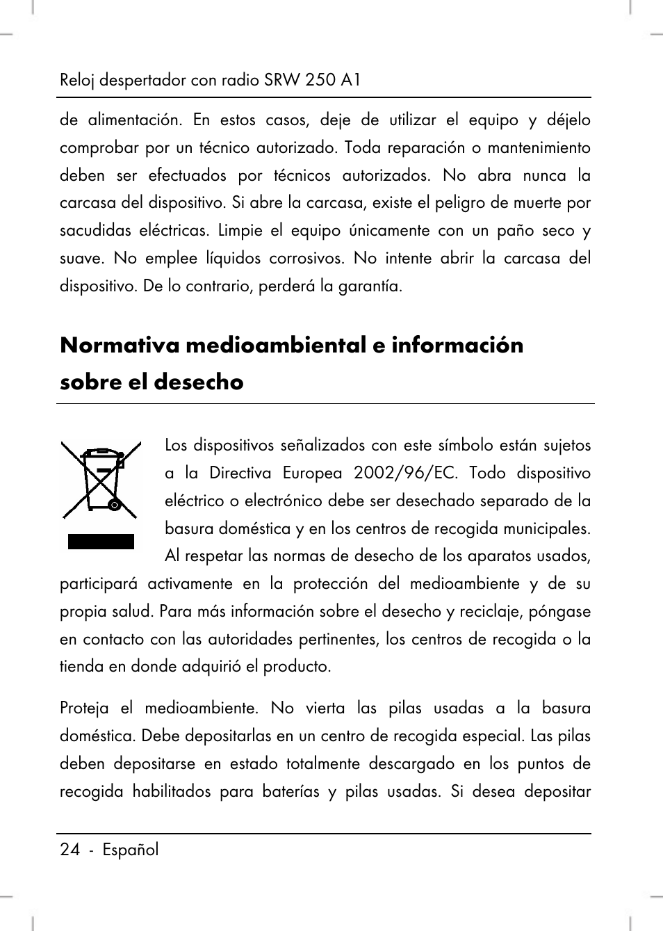 Silvercrest SRW 250 A1 User Manual | Page 26 / 108