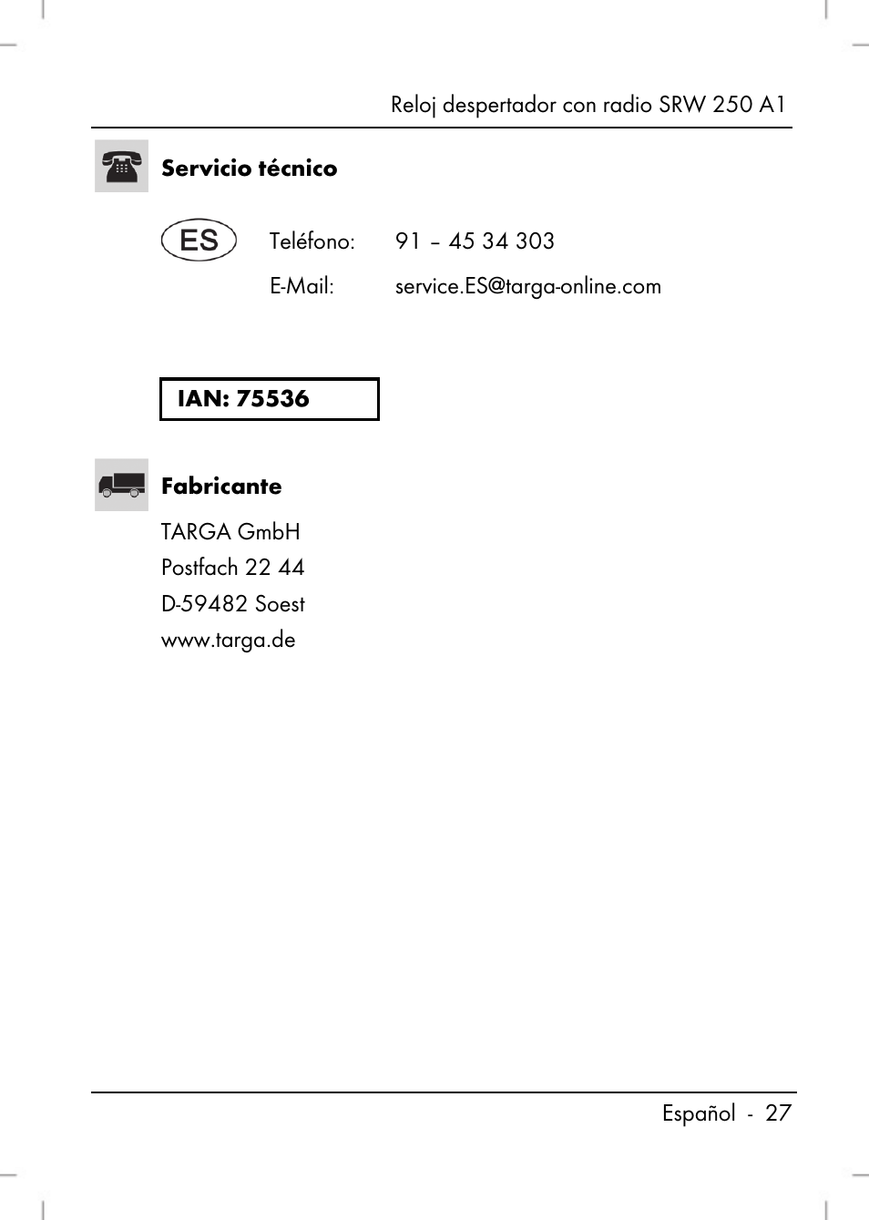 Silvercrest SRW 250 A1 User Manual | Page 29 / 108