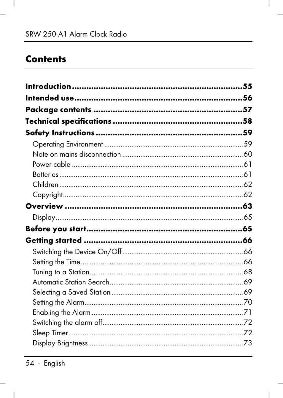 Silvercrest SRW 250 A1 User Manual | Page 56 / 108