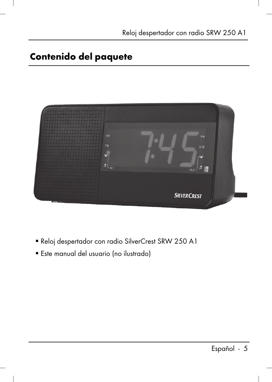Silvercrest SRW 250 A1 User Manual | Page 7 / 108