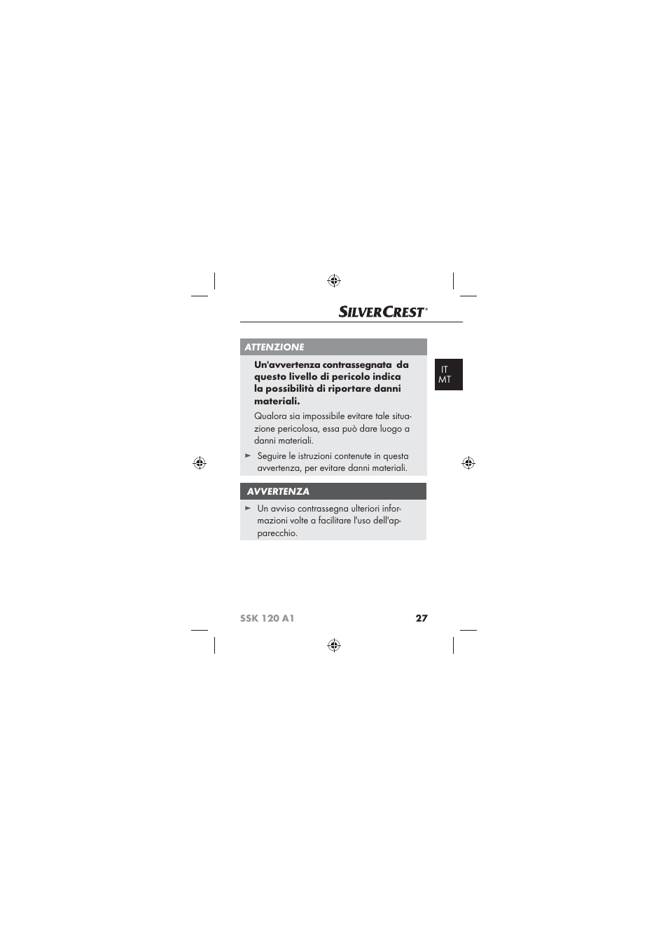 Silvercrest SSK 120 A1 User Manual | Page 29 / 90