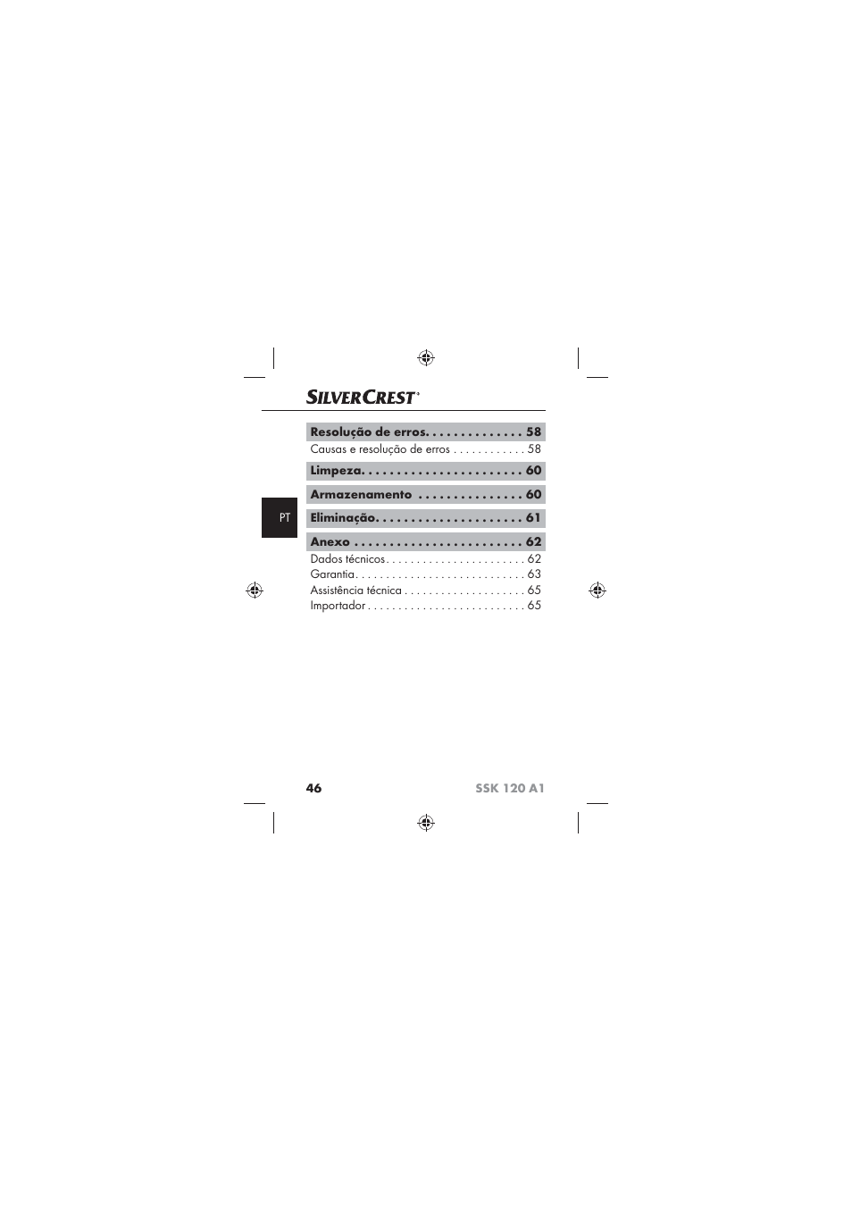 Silvercrest SSK 120 A1 User Manual | Page 48 / 90