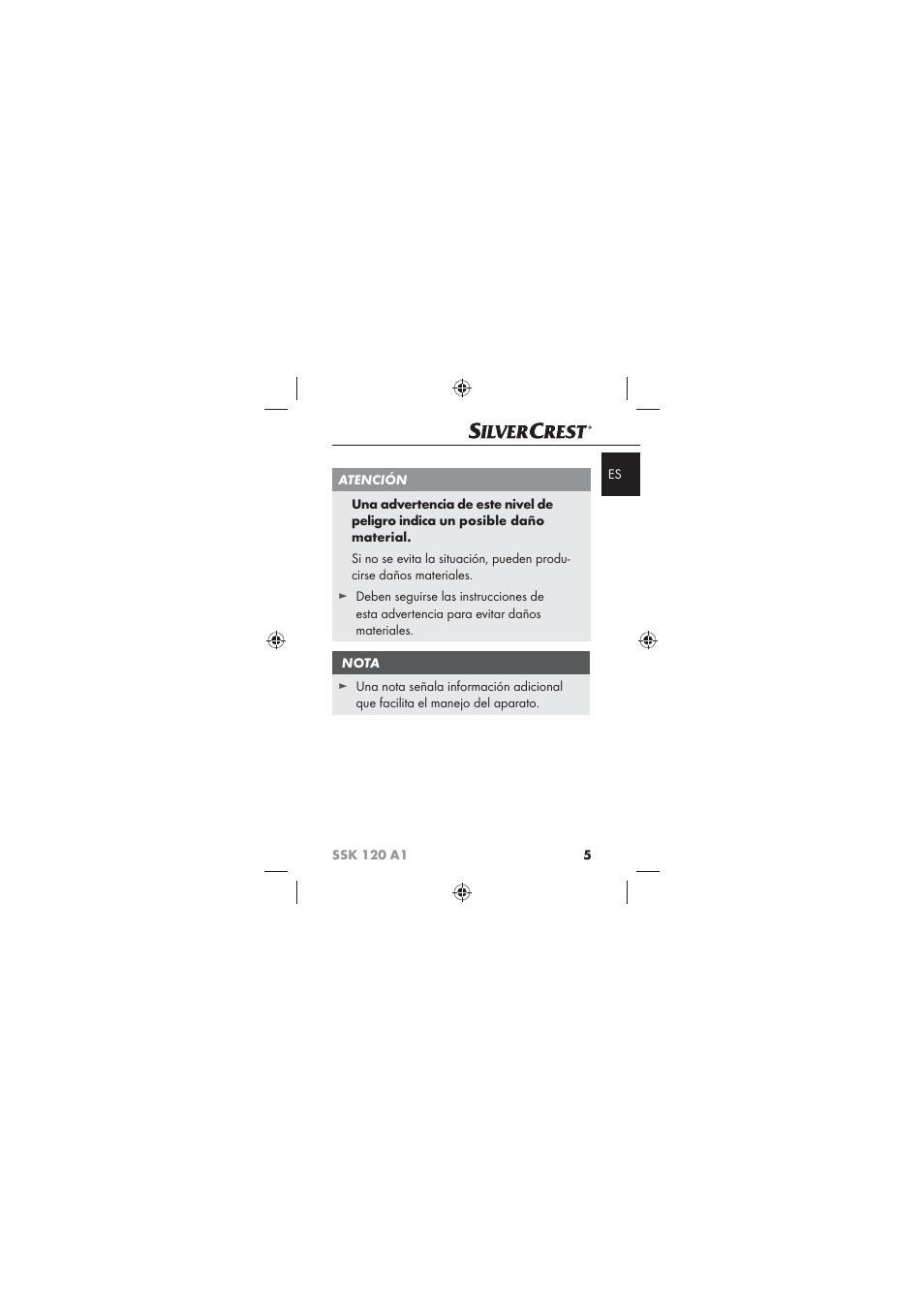 Silvercrest SSK 120 A1 User Manual | Page 7 / 90