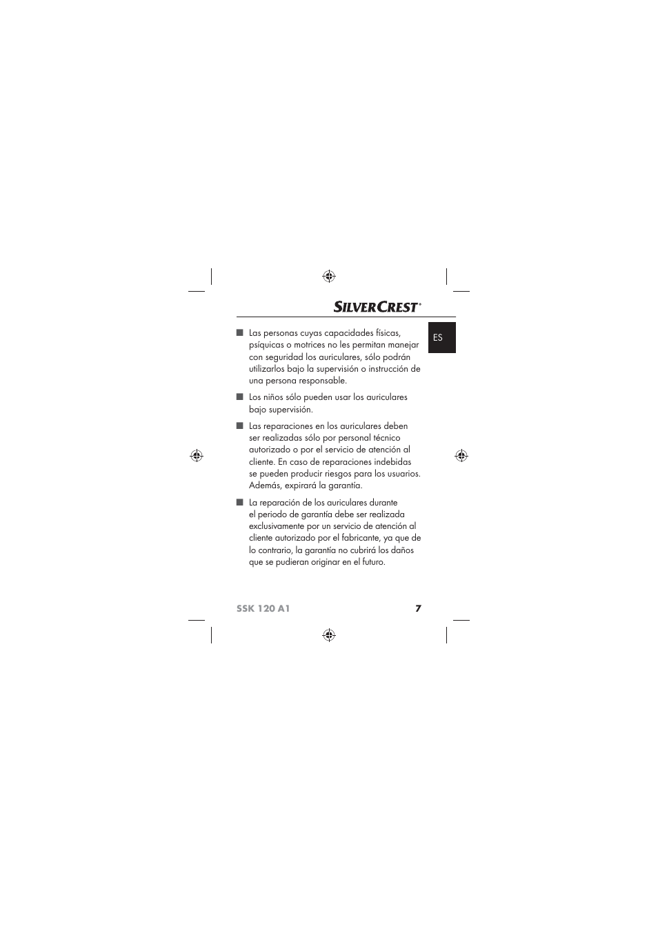 Silvercrest SSK 120 A1 User Manual | Page 9 / 90