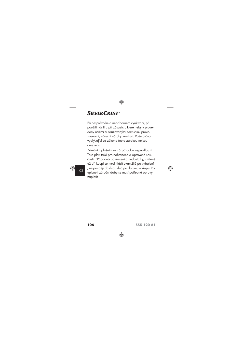 Silvercrest SSK 120 A1 User Manual | Page 108 / 132