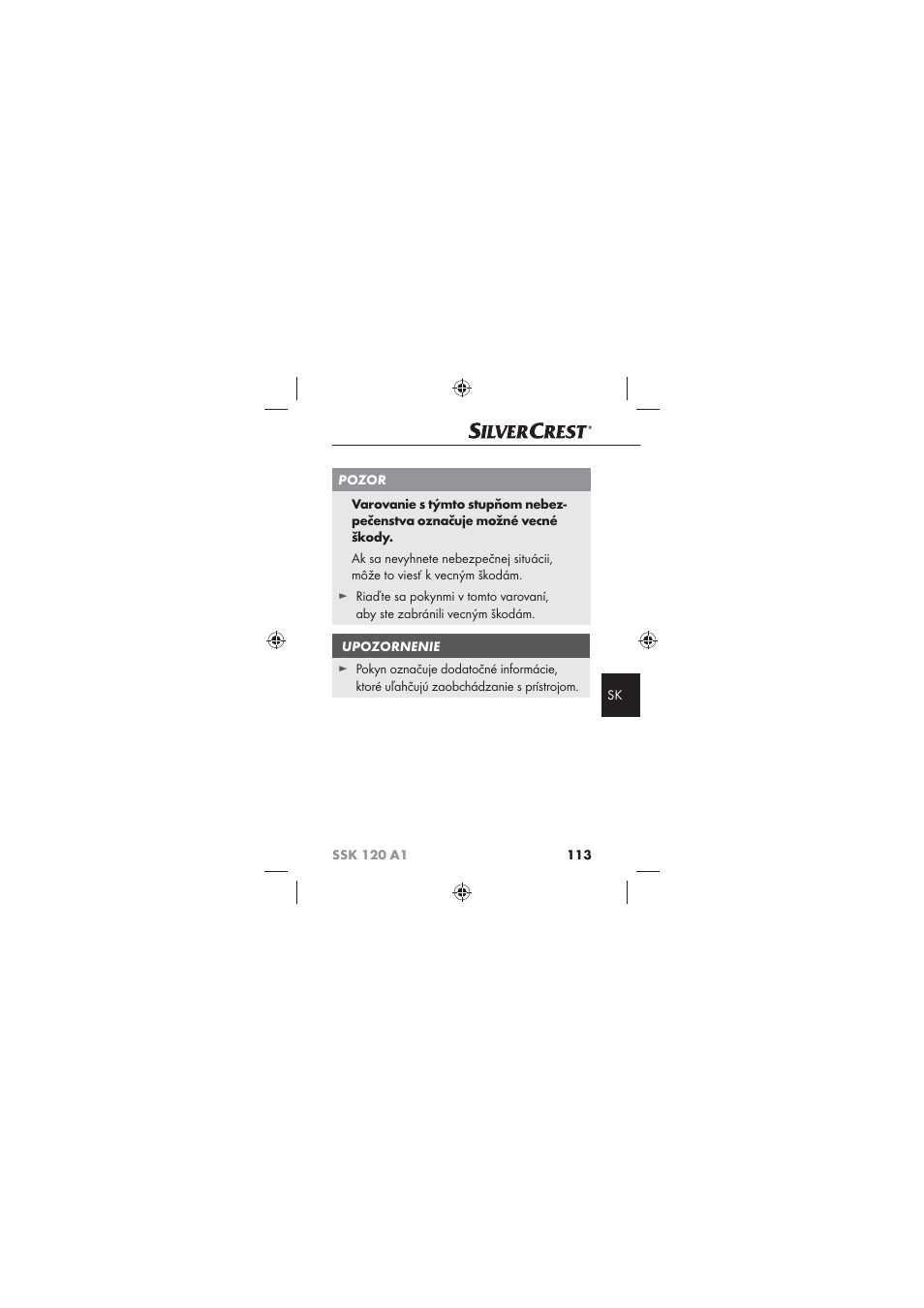 Silvercrest SSK 120 A1 User Manual | Page 115 / 132